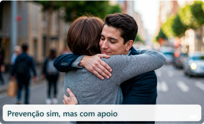 pessoas se abraçando